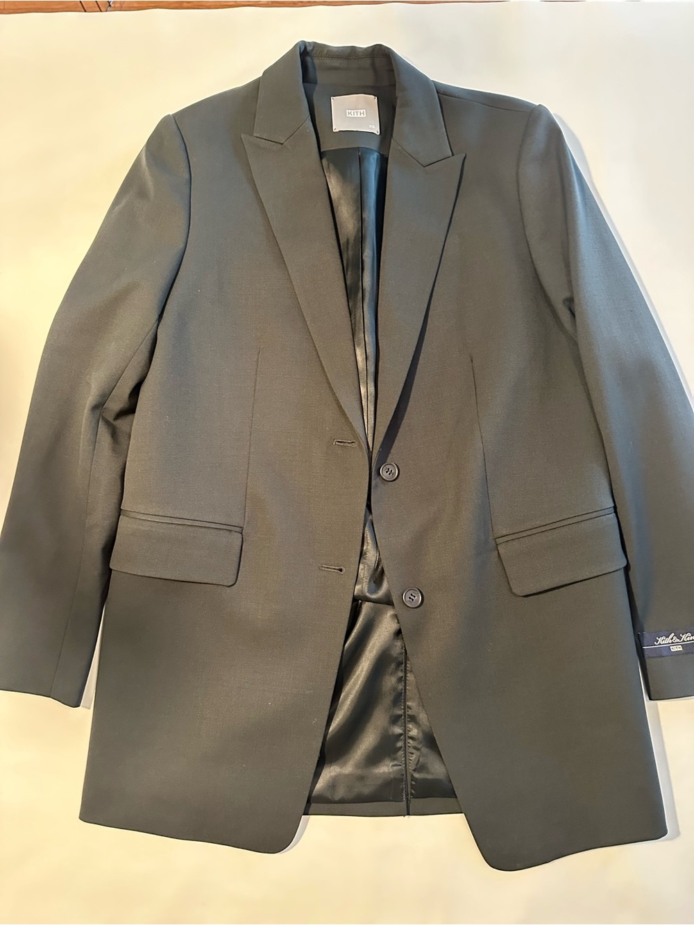 Kith Women's Dark Green Hayden Oversized Two-Button Blazer